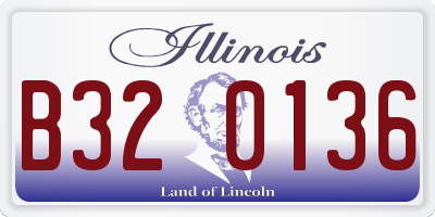 IL license plate B320136