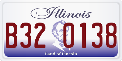 IL license plate B320138