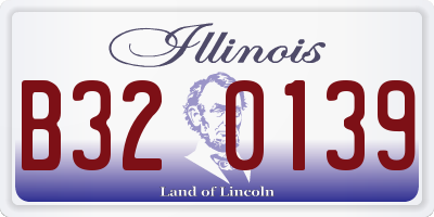 IL license plate B320139