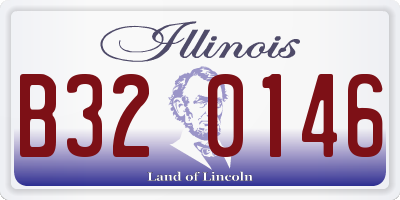 IL license plate B320146