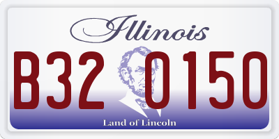 IL license plate B320150