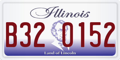 IL license plate B320152