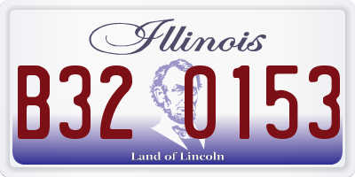 IL license plate B320153