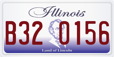 IL license plate B320156