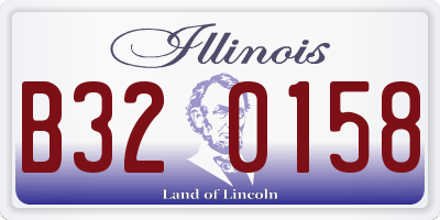 IL license plate B320158