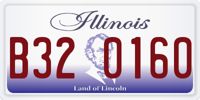 IL license plate B320160