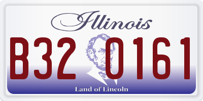 IL license plate B320161