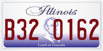 IL license plate B320162