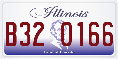 IL license plate B320166