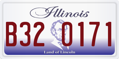 IL license plate B320171
