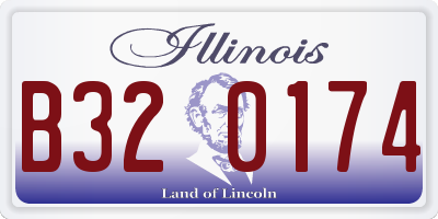 IL license plate B320174