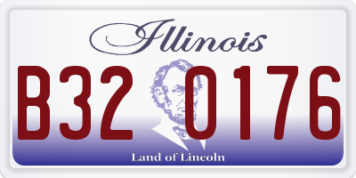 IL license plate B320176