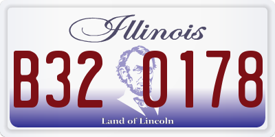 IL license plate B320178