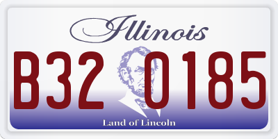 IL license plate B320185