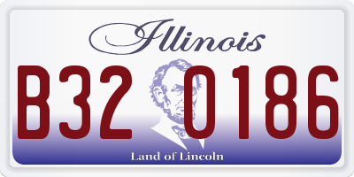 IL license plate B320186