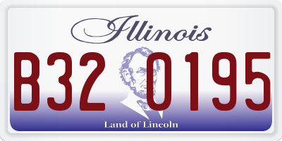 IL license plate B320195