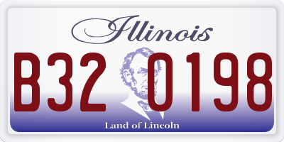 IL license plate B320198
