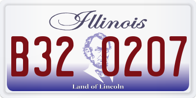 IL license plate B320207