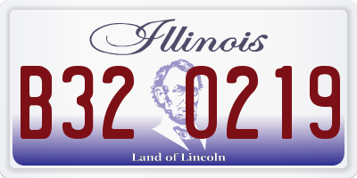 IL license plate B320219