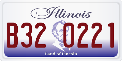 IL license plate B320221