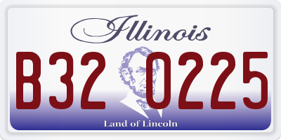 IL license plate B320225
