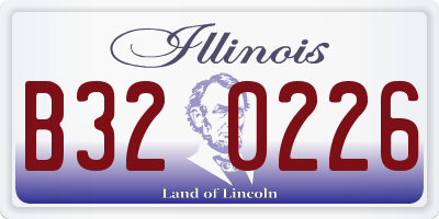 IL license plate B320226