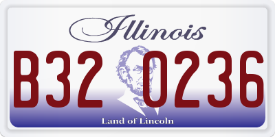IL license plate B320236