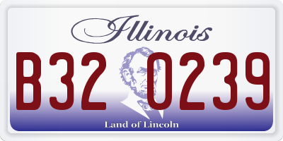 IL license plate B320239