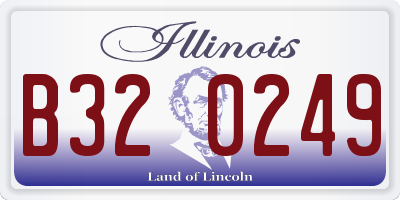 IL license plate B320249