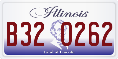 IL license plate B320262