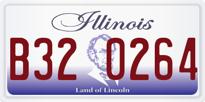 IL license plate B320264