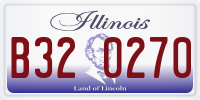 IL license plate B320270