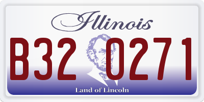 IL license plate B320271