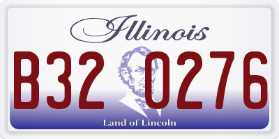 IL license plate B320276