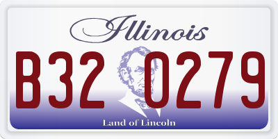 IL license plate B320279