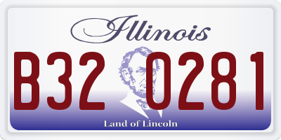 IL license plate B320281