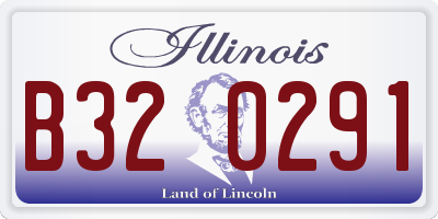 IL license plate B320291