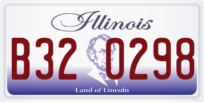 IL license plate B320298