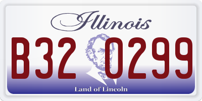 IL license plate B320299