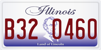 IL license plate B320460