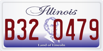 IL license plate B320479