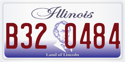 IL license plate B320484