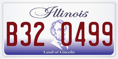 IL license plate B320499