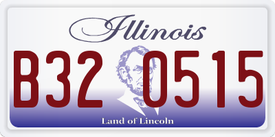 IL license plate B320515