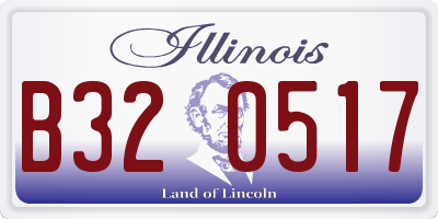 IL license plate B320517