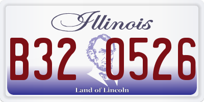 IL license plate B320526