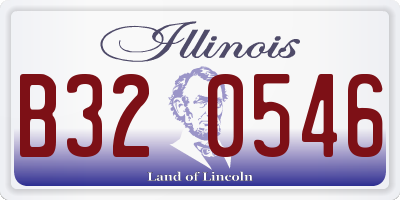 IL license plate B320546