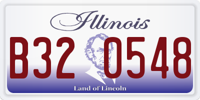 IL license plate B320548