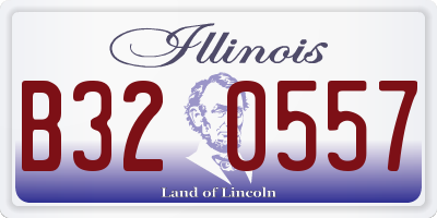 IL license plate B320557