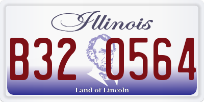 IL license plate B320564